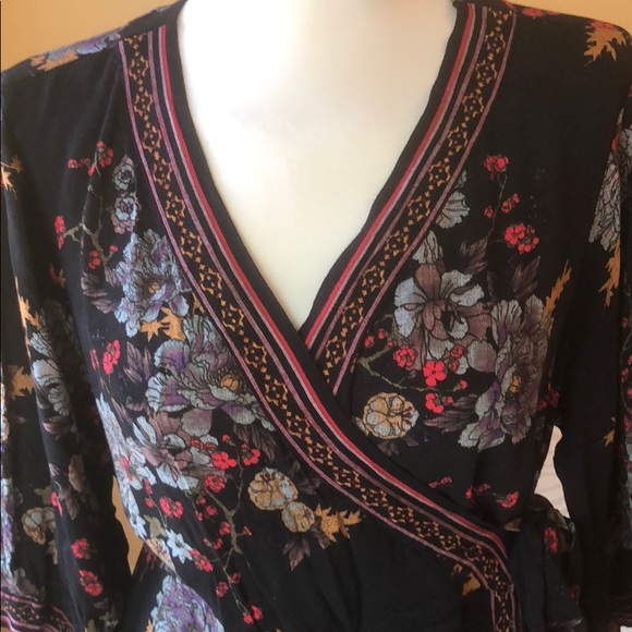 Soft Surroundings Black floral blouse - Picture 2 of 5